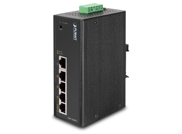 ISW-504PS 5-Port 10/100Mbps with 4-Port PoE Indust 